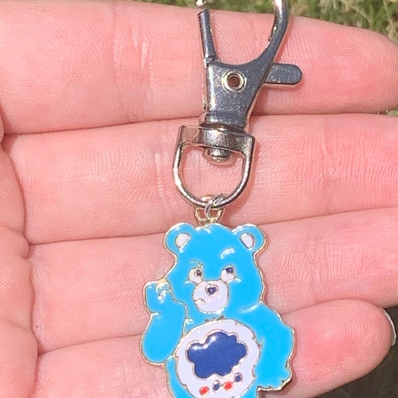 Blue Grumpy Stormy Care Bear Key Chains Sold!!! - Picture 2 of 2